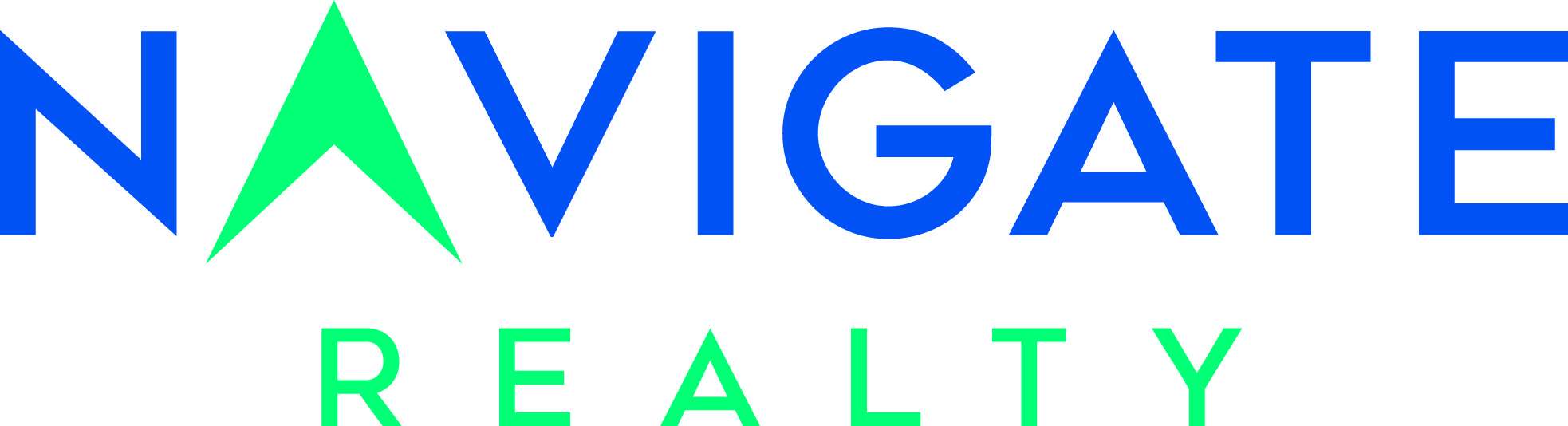 Navigate Realty logo with green arrow
