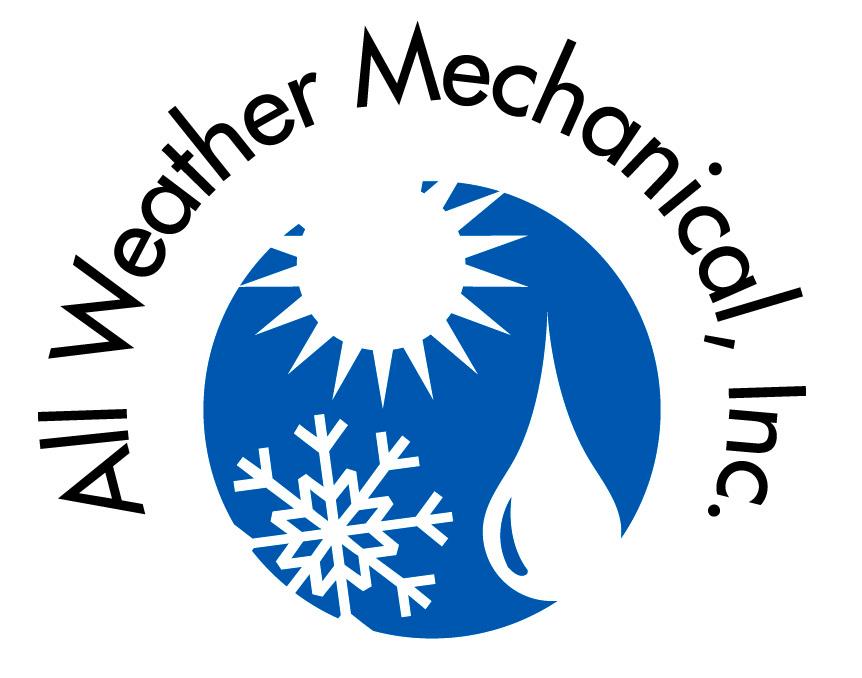 All Weather Mechanical logo with sun, snowflake, flame